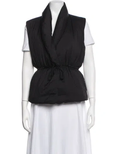 Pre-owned James Perse Vest In Black