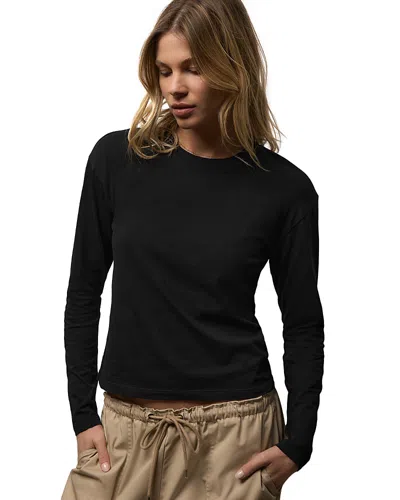 James Perse Vintage Boxy Tee In Black