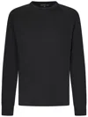 James Perse Vintage Charcoal Grey Supima Cotton Sweatshirt In Black