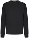 James Perse Vintage Charcoal Grey Supima Cotton Sweatshirt In Black