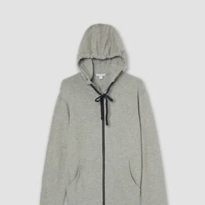 James Perse Vintage Cotton Hoodie In Grey