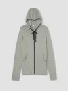 JAMES PERSE VINTAGE COTTON HOODIE IN HEATHER GREY