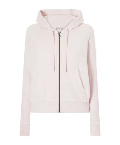 James Perse Vintage French Cotton-terry Hoodie In White