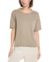 James Perse Vintage French Terry Sweat Top In Brown