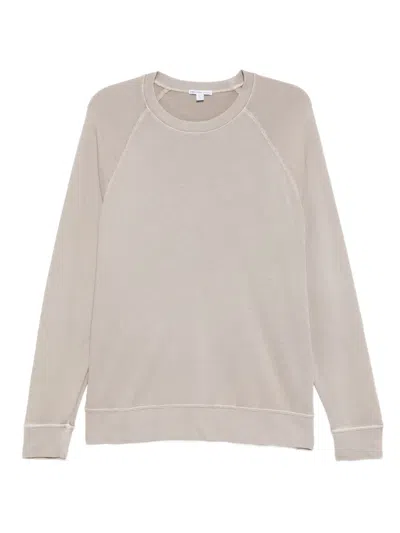 James Perse Vintage French Terry Sweatshirt In Neutral