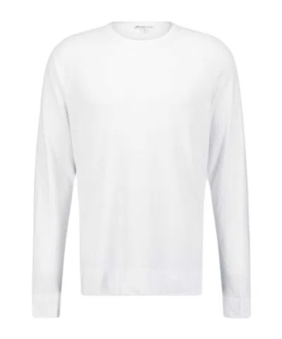 James Perse Vintage French Terry Sweatshirt In White