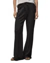 James Perse Vintage French Terry Wide Leg Sweatpants In Black
