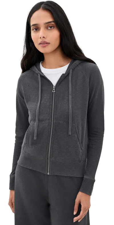 James Perse French Cotton-terry Hoodie In Animal Print