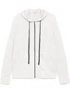 James Perse Vintage French Terry Zip-up Hoodie In Grey