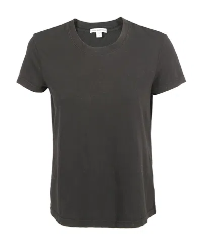 James Perse Vintage Little Boy Cotton T-shirt In Black