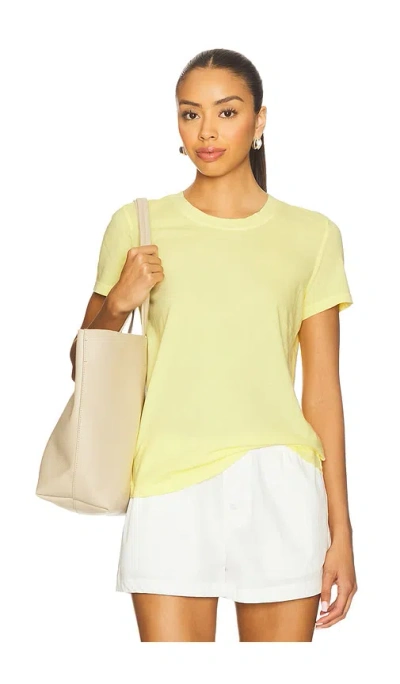 James Perse Vintage Little Boy Tee In Yellow