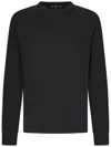 James Perse Vintage Charcoal Grey Supima Cotton Sweatshirt In Black