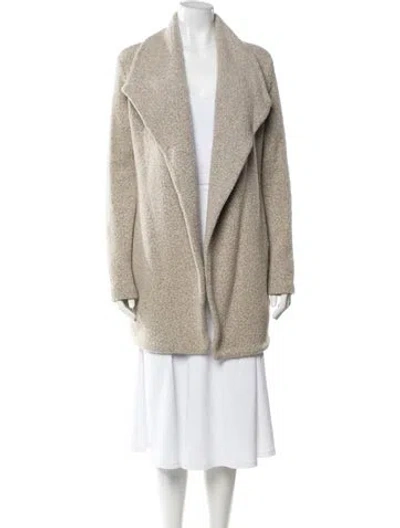 Pre-owned James Perse Virgin Wool Coat In Neutrals