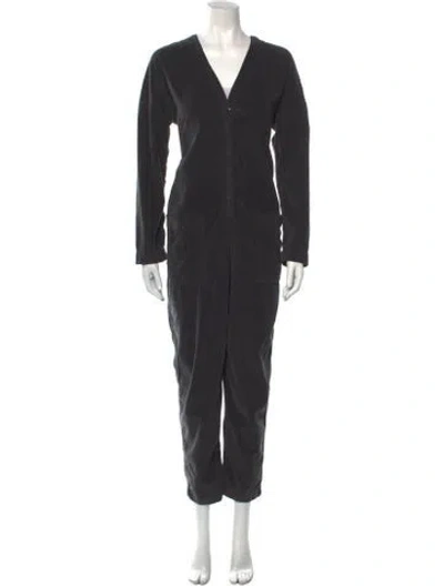 Pre-owned James Perse V-neck Jumpsuit In Gray