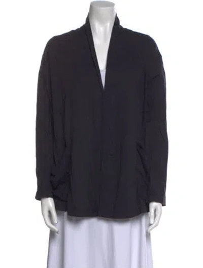 Pre-owned James Perse V-neck Sweater In Black