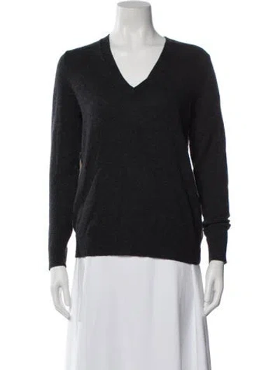 Pre-owned James Perse V-neck Sweater In Black