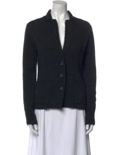 Pre-owned James Perse V-neck Sweater In Black
