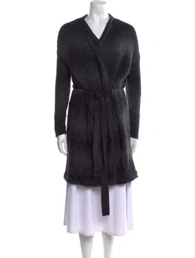 Pre-owned James Perse V-neck Sweater In Black