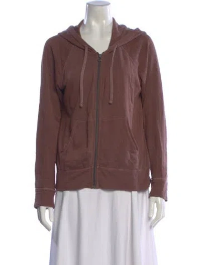 Pre-owned James Perse V-neck Sweater In Brown