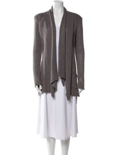 Pre-owned James Perse V-neck Sweater In Gray