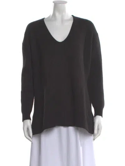 Pre-owned James Perse V-neck Sweater In Gray