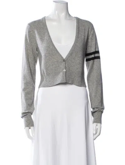 Pre-owned James Perse V-neck Sweater In Grey