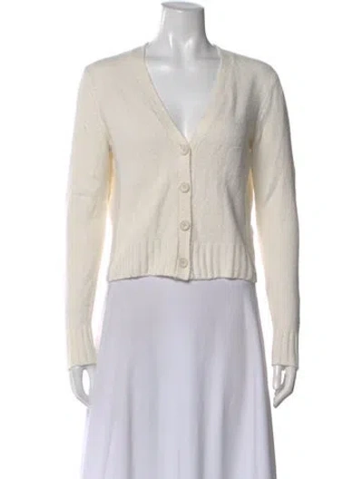 Pre-owned James Perse V-neck Sweater In Neutral