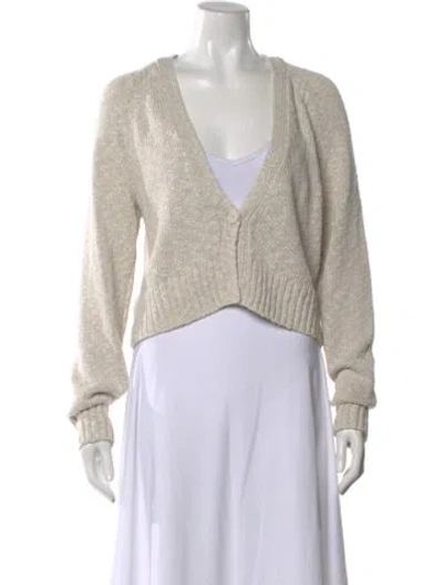 Pre-owned James Perse V-neck Sweater In Neutral