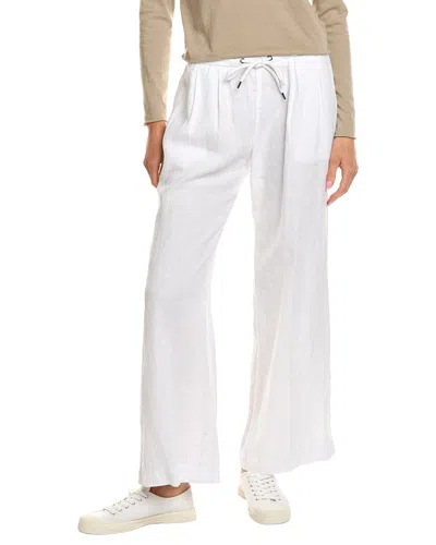 James Perse Wide Leg Linen Pant In White