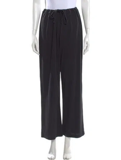 Pre-owned James Perse Wide Leg Pants In Black