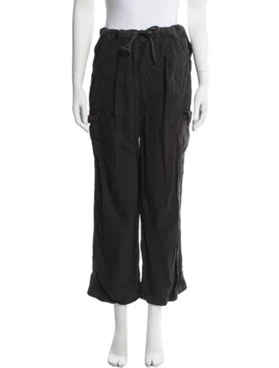 Pre-owned James Perse Wide Leg Pants In Black