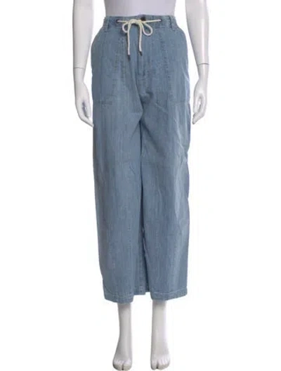 Pre-owned James Perse Wide Leg Pants In Blue