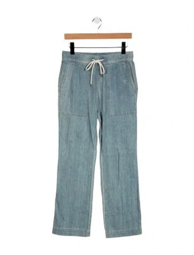 Pre-owned James Perse Wide Leg Pants In Blue