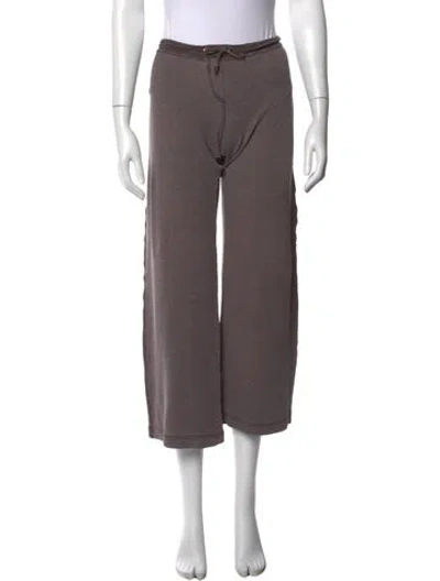 Pre-owned James Perse Wide Leg Pants In Gray