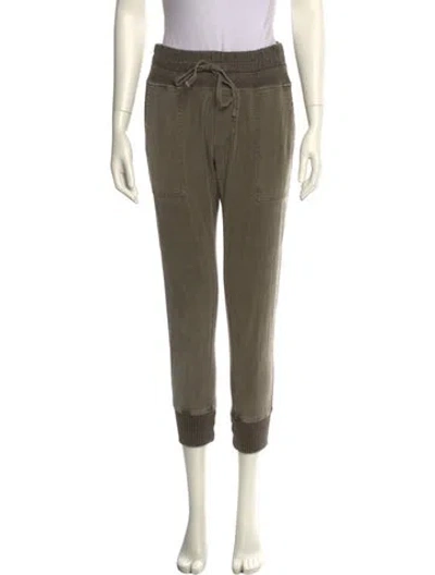 Pre-owned James Perse Wide Leg Pants In Green