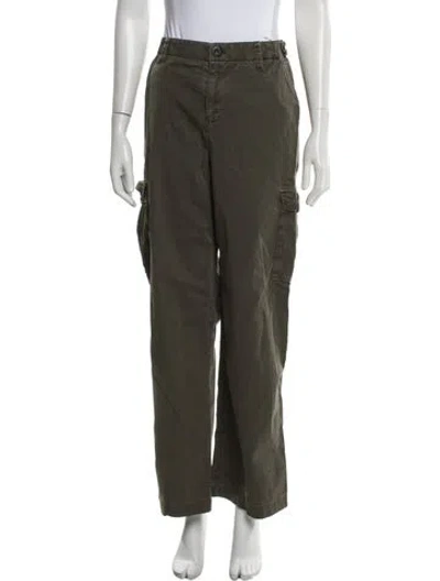 Pre-owned James Perse Wide Leg Pants In Green