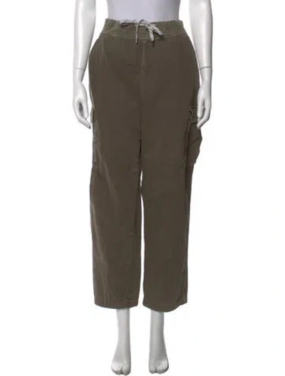 Pre-owned James Perse Wide Leg Pants In Green