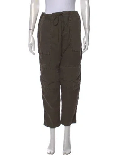 Pre-owned James Perse Wide Leg Pants In Green