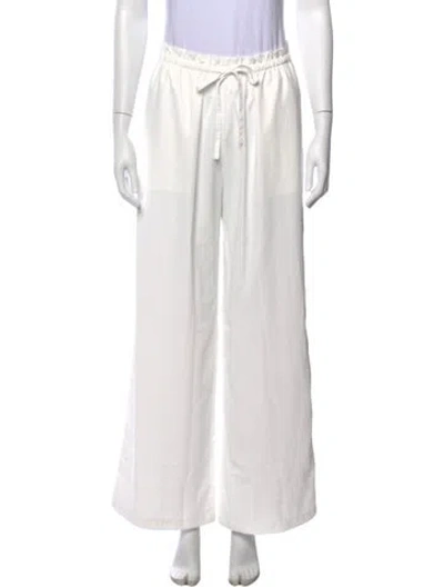 Pre-owned James Perse Wide Leg Pants W/ Tags In White