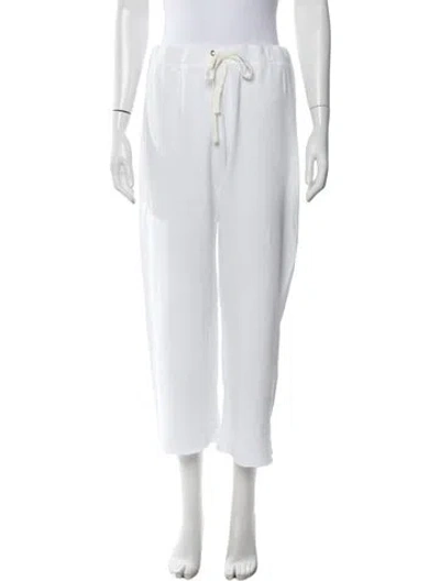 Pre-owned James Perse Wide Leg Pants In White