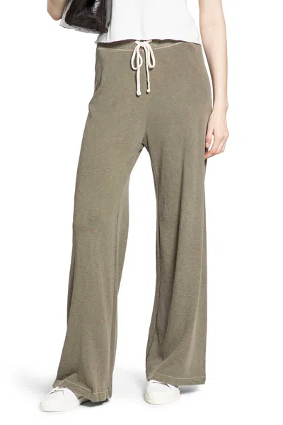 James Perse Wide Leg Sweatpants In Green