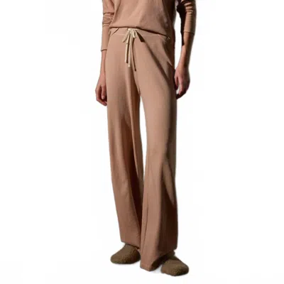 James Perse Wide Leg Sweatpants In Beige In Brown