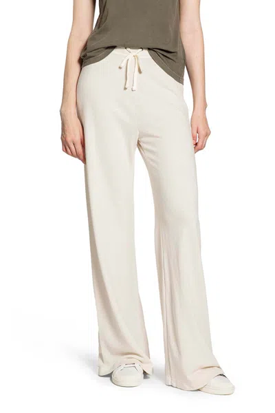 James Perse Wide Leg Sweatpants In White