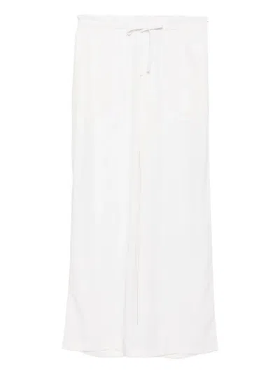 James Perse Wide-leg Trousers In White