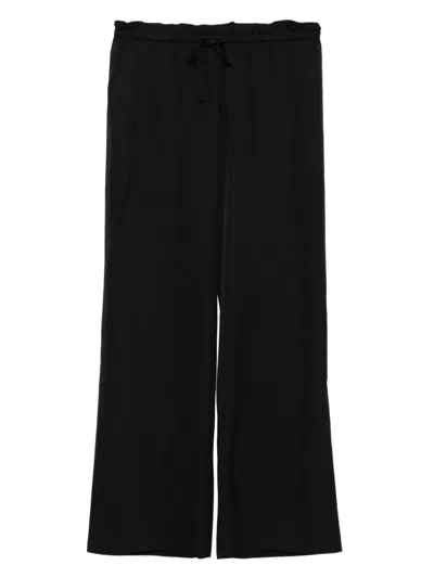 James Perse Wide-leg Trousers In Black