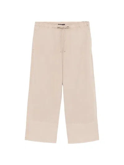 James Perse Wide-cuff Drawstring Trousers In Neutral