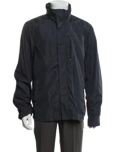 Pre-owned James Perse Windbreaker In Blue