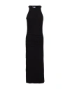 James Perse Stretch Jersey Shirred Tank Dress In Black