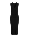 James Perse Stretch Jersey Shirred Tank Dress In Black