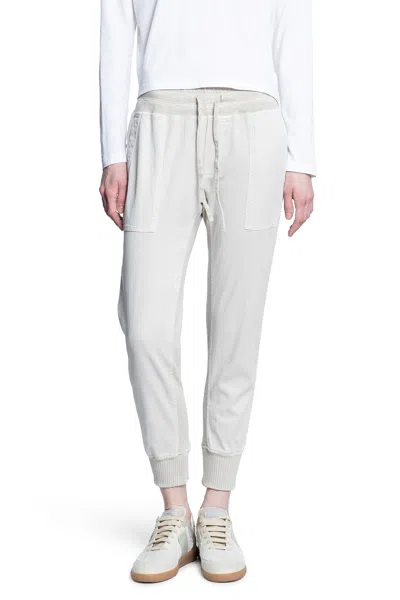 James Perse Woman Off-white Trousers In Neutral